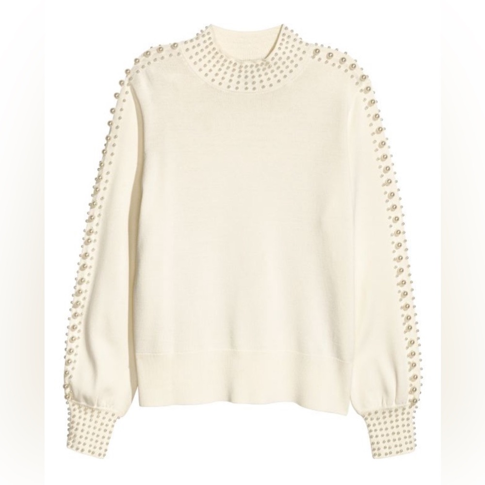 H&M beaded sweater
